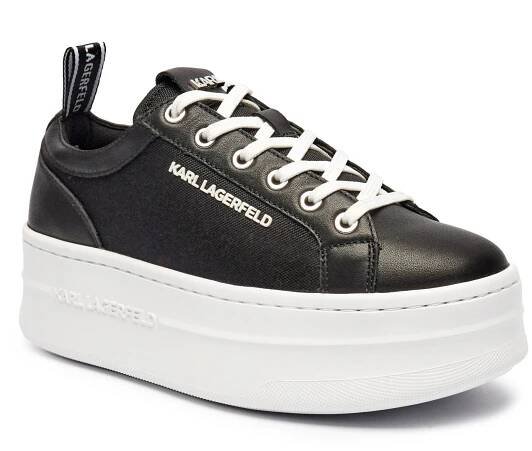 Kůžoné tenisky KOBO Karl Lagerfeld | černá KL65019