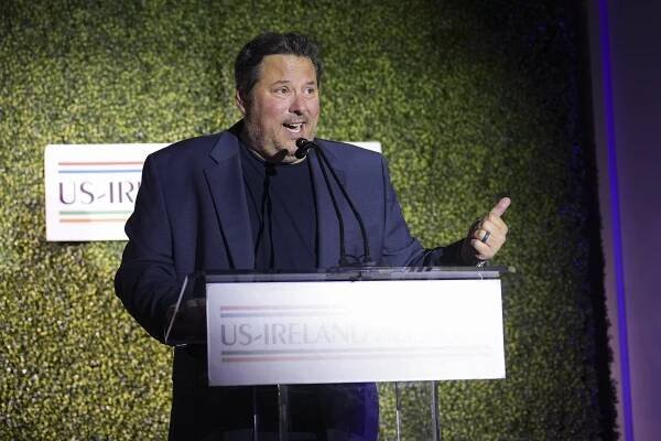 Greg Grunberg speaks onstage at the 18th Annual Oscar Wilde Awards in 2024.