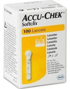 Diagnostický test Lancety Accu-Chek Softclix 28G 100 ks