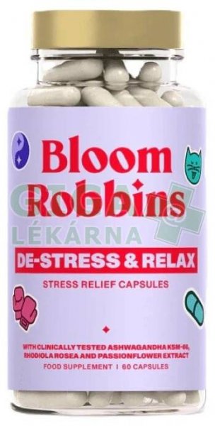 Bloom Robbins De-Stress & Relax 60 kapslí - GigaLékárna.cz