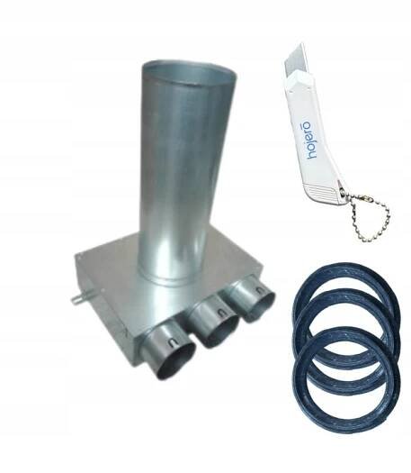 Dlouhá expanzní skříňka 3x75/125 mm s ventilačním těsněním, rekuperace