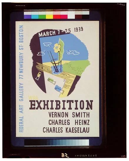 WPA exhibition Vernon Smith, Charles Heinz, Charles Kaeselau / / Nason.