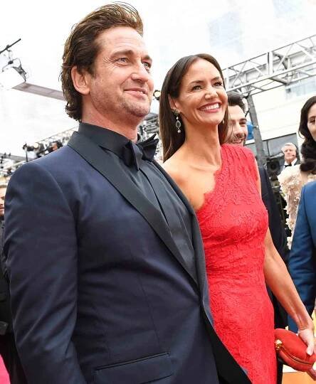 Actor Gerard Butler and Morgan Brown
