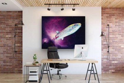 Spaced Out - Inspirational Entrepreneur Art - Motivational painted canvas wall art. Stoic philosophy for Home or Office