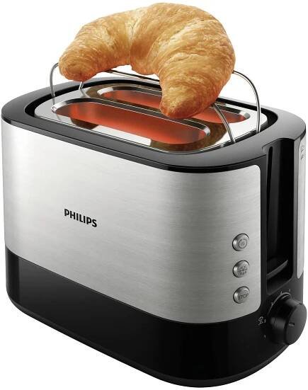 Philips Viva Collection topinkovač nerezová ocel, černá : Půhy.cz