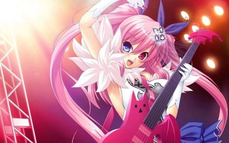 Cute Anime Characters With Guitar Wallpaper