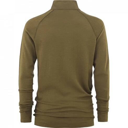 Pánské - Trička s dlouhým rukávem - Bula Geo Halfzip Moss | Merino sport