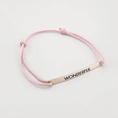Minimalistický náramek "Wonderful" IRL