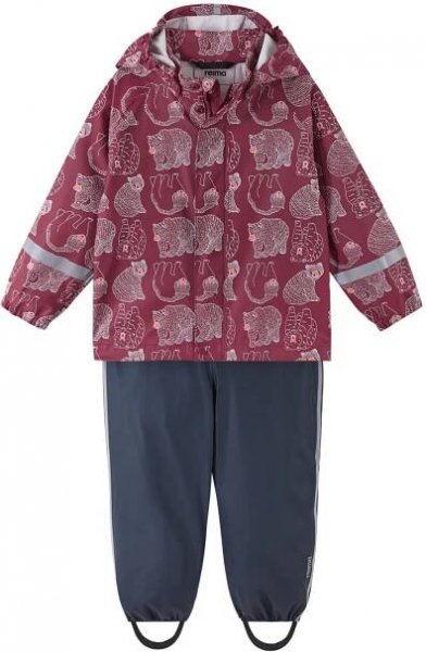 Dětská bunda do deště Reima Vesi - Jam red