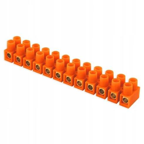 Spojka 12-ti kolejová 4mm PE oranžová 1 Ks