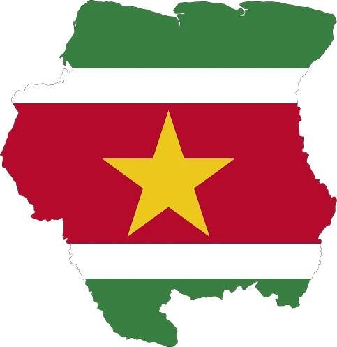 Surinam | Mapy | Vektorový klipart, obrázek, bezplatně ke stažení