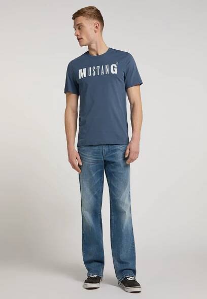 Pánské tričko MUSTANG modré - S | EXE JEANS | Specialisté na džíny Mustang, Cross, Mavi a další