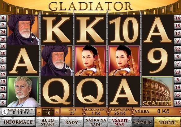 Gladiator / recenze automatu a hra zdarma