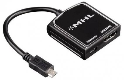 Hama MHL adaptér (micro USB vidlice – HDMI zásuvka), aktivní