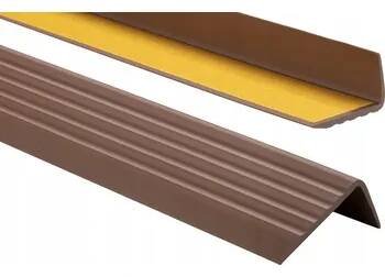 PVC SCHODOVÝ profil Protiskluzový 41x25mm 90cm Bronz Schodová lišta
