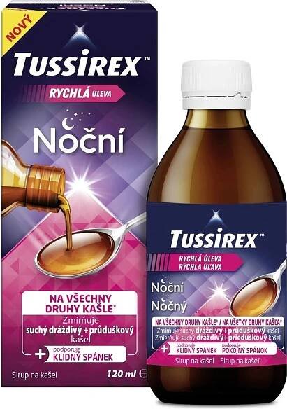 Tussirex noční sirup 120 ml