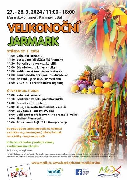 Velikonoční jarmark 2024 Karviná. Akce Jarmarky a trhy 