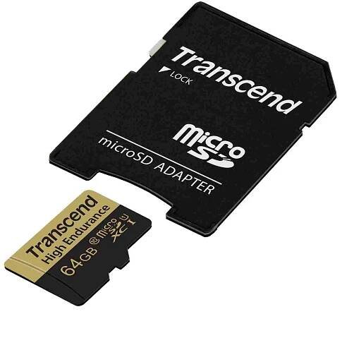 TRANSCEND High Endurance micro SDHC U1 32GB + adapter, Video Recording