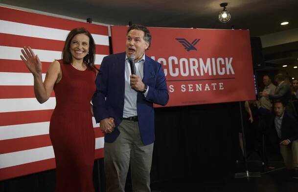 Dina Powell and husband John McCormick