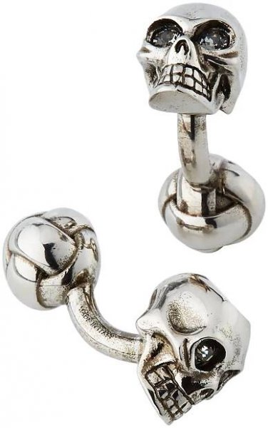 Alexander McQueen 3-D Skull Cufflinks