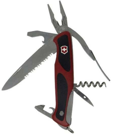Victorinox RangerGrip 174 0.9728.WC švýcarský kapesní nožík počet funkcí 17 červená, černá