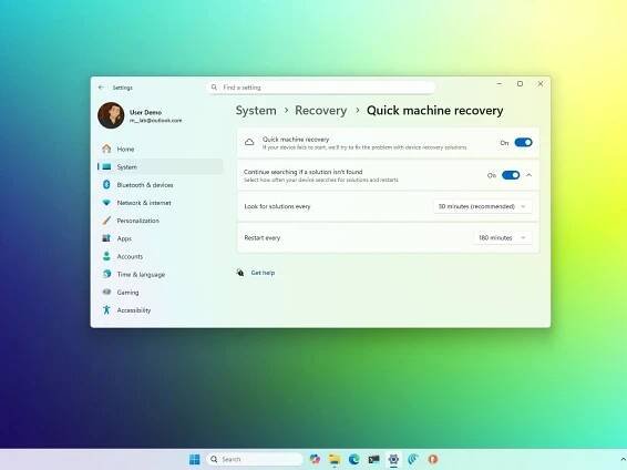 What's Quick Machine Recovery, and how to set it up? Windows 11 recovery feature explained.