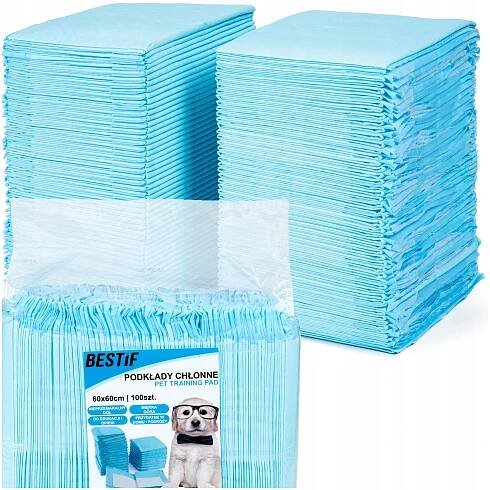 HYGIENICKÉ ABSORPČNÍ PODLOŽKY NA JEDNO POUŽITÍ PRO PŘEBALOVÁNÍ 60x60 100 KUSŮ