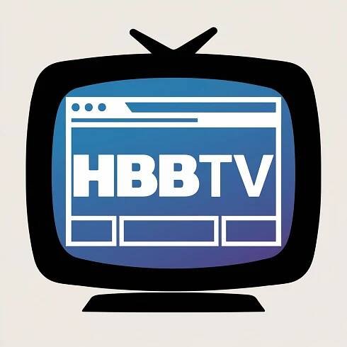 Symbol hybridní televize HbbTV. Zdroj: Ideogram.AI