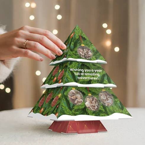Personalizovaný papírový vánoční stromek - DIY