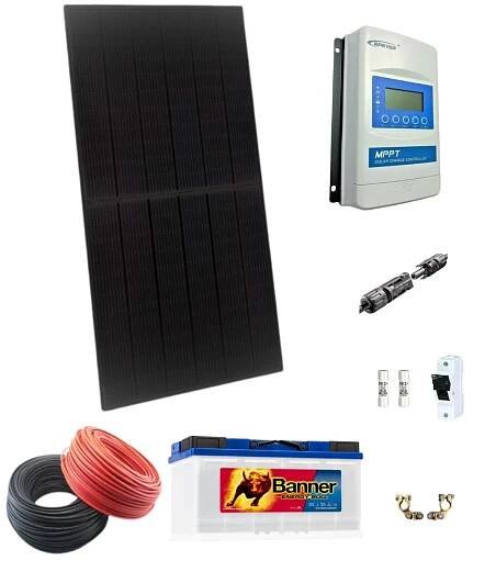 Solární ostrovní elektrárna 12 V / 380 Wp