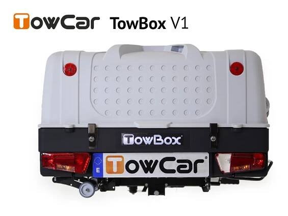 Přepravní box na tažné zařízení TowBox V1 šedý