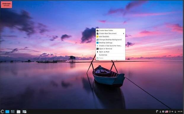 Porteus desktop interface
