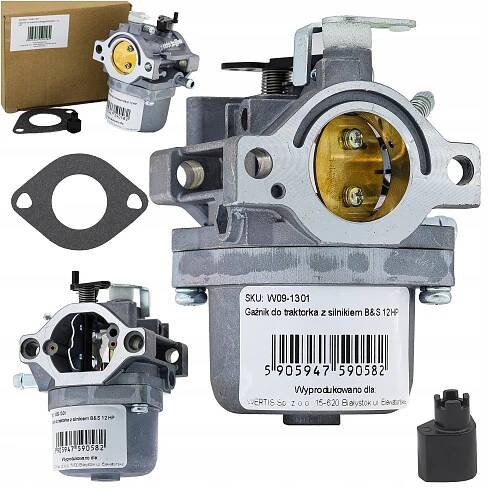 KARBURÁTOR PRE BRIGGS STRATTON KOSAČKU NA TRAKTOR 12-12,5HP 495706 799728 498027