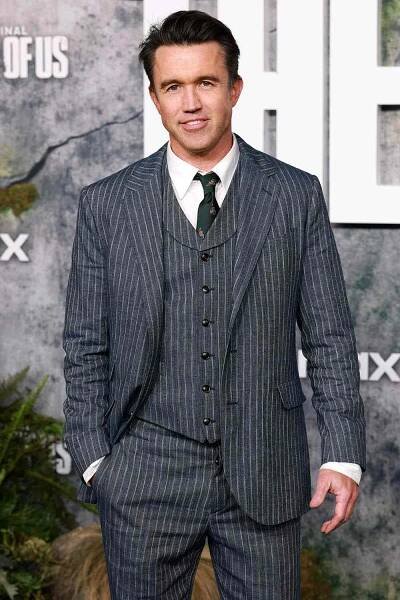 Rob McElhenney attends the Los Angeles premiere of the HBO original series "The Last of Us" Season 2 at TCL Chinese Theater on March 24, 2025 in Hollywood, California. 