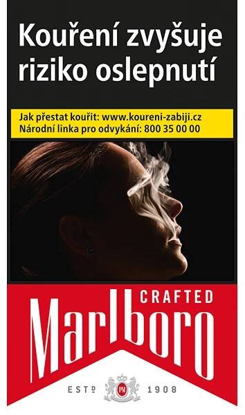 Marlboro Crafted Red 100 dlouhé tvrdé bal. 10 krab 20 ks kolek R KC 151 Kč VO cena - Cigarety, Tabák, Nápoje, tabák