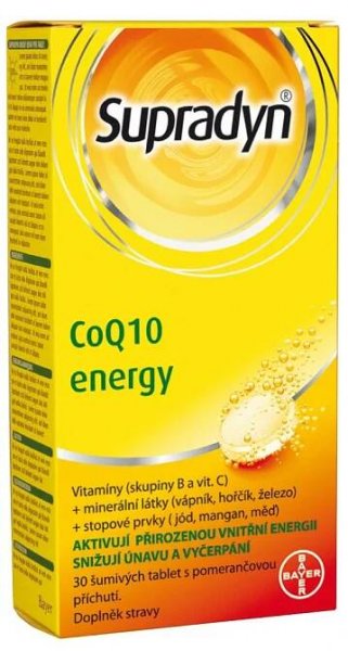 Supradyn coQ10 energy 30 šumivých tablet