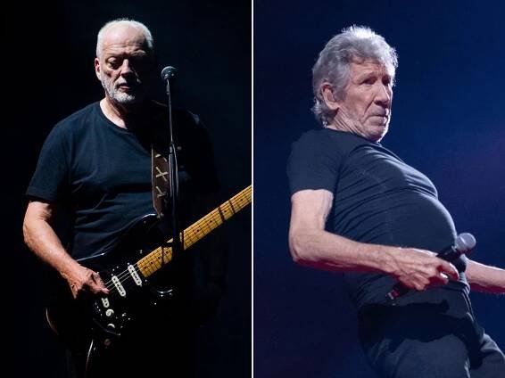 [L-R] David Gilmour and Roger Waters