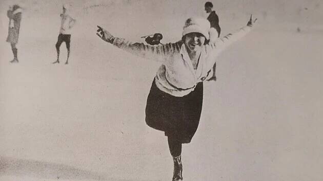 ŠAMPIONKA KRASOBRUSLAŘEK. Rakušanka Herma Plancková-Szabóová vyhrála na hrách v Chamonix 1924 soutěž žen.