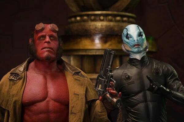 Hellboy 2: Zlatá armáda - Z filmu - Ron Perlman, Doug Jones
