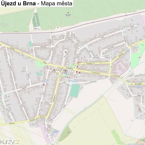 Újezd u Brna - mapy | Kurzy.cz