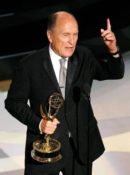 Actor Robert Duvall accepts the Oustanding Lead Actor in a Miniseries or a Movie award for "Broken Trail" onstage during the 59th Annual Primetime Emmy Awards at the Shrine Auditorium on September 16, 2007 in Los Angeles, California. 
