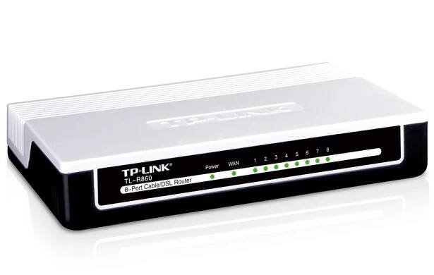 8portový kabelový/DSL router 1