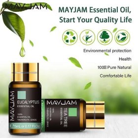 MAYJAM 20Pcs Essential Oil Set Gift Box Lavender Rose Mint Tea Tree Oil for Aromatherapy Diffuser Relax Massage Skin Care Halloween Gift