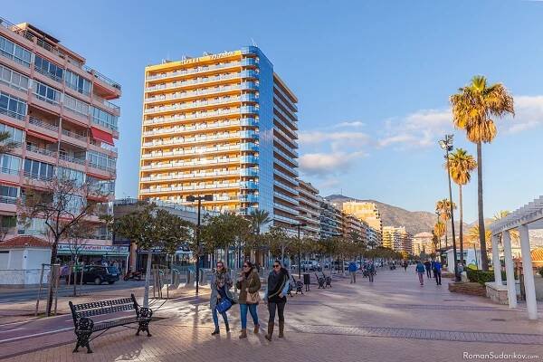 Promenade of Fuengirola, Spain