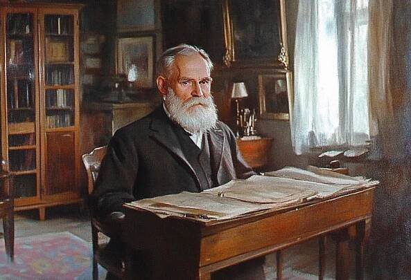 Dr pavlov representing historical scientific research on human sensory systems and physiology