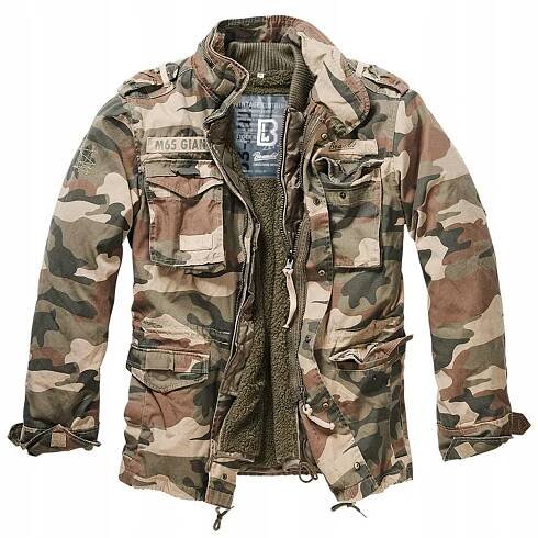 maskáčový bunda Brandit M65 Giant Light Woodland S