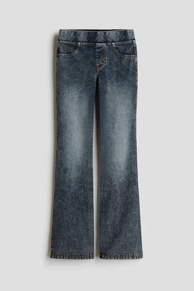 Jegíny Flared s efektem denimu - Sepraný denim blue - DĚTI