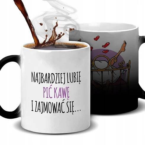 KOUZELNÝ HRNEK PRO PÁRY DÁREK NA VALENTÝNA Zábavný vzor VAŠE JMÉNO