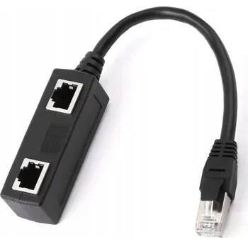 Internetová zástrčka ADAPTÉR Rozbočovač ROZDĚLOVAČ RJ45 2V1 HUB