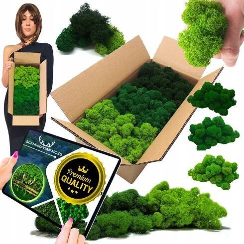 Mech CHROBOTEK SOBÍK finský 500g Dekorativní PREMIUM 3 barvy OZDOBNÝ